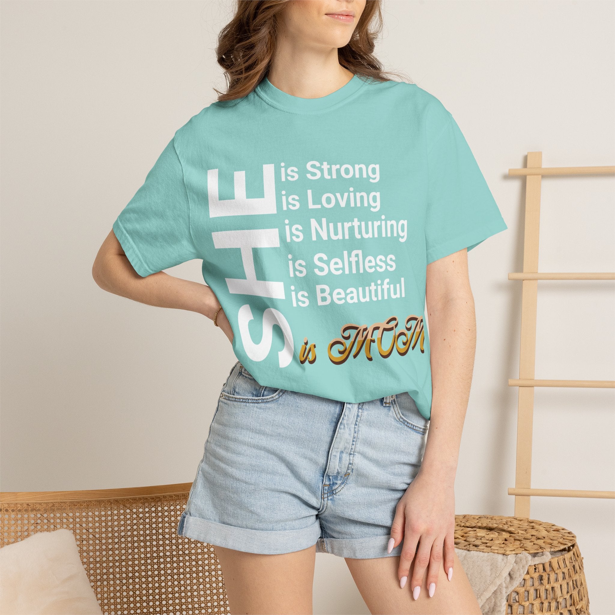 She Is Mom T-Shirt — Mother's Day Gift for Moms, Everyday T-shirt