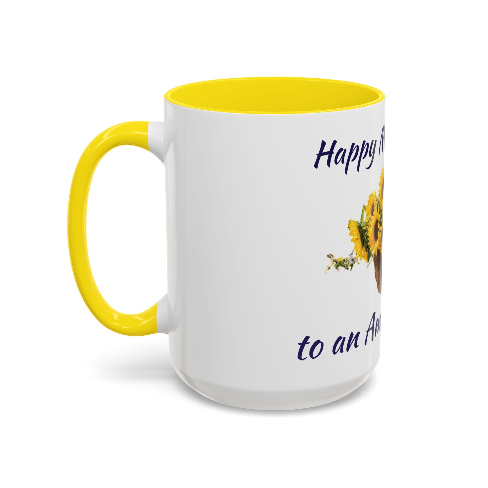 Sunflower "Happy Mother's Day" Accent Coffee Mug (11/15oz)