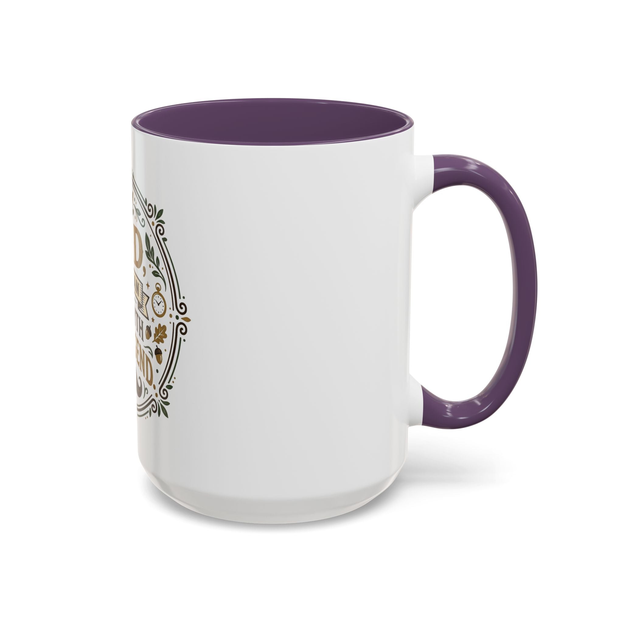 Dad The Man The Myth The Legend Accent Coffee Mug — Father's Day Gift (11oz & 15oz)