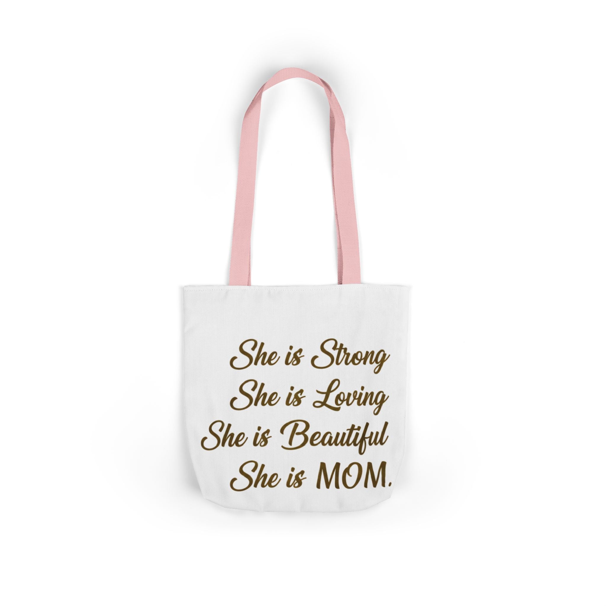 Canvas Tote Bag, 5-Color Straps, Inspirational Mom Quote Tote Bag, Mother's Day Tote Bag, Mother's Day Gift Tote Bay, Personalized Tote Bag, Personalized Gift