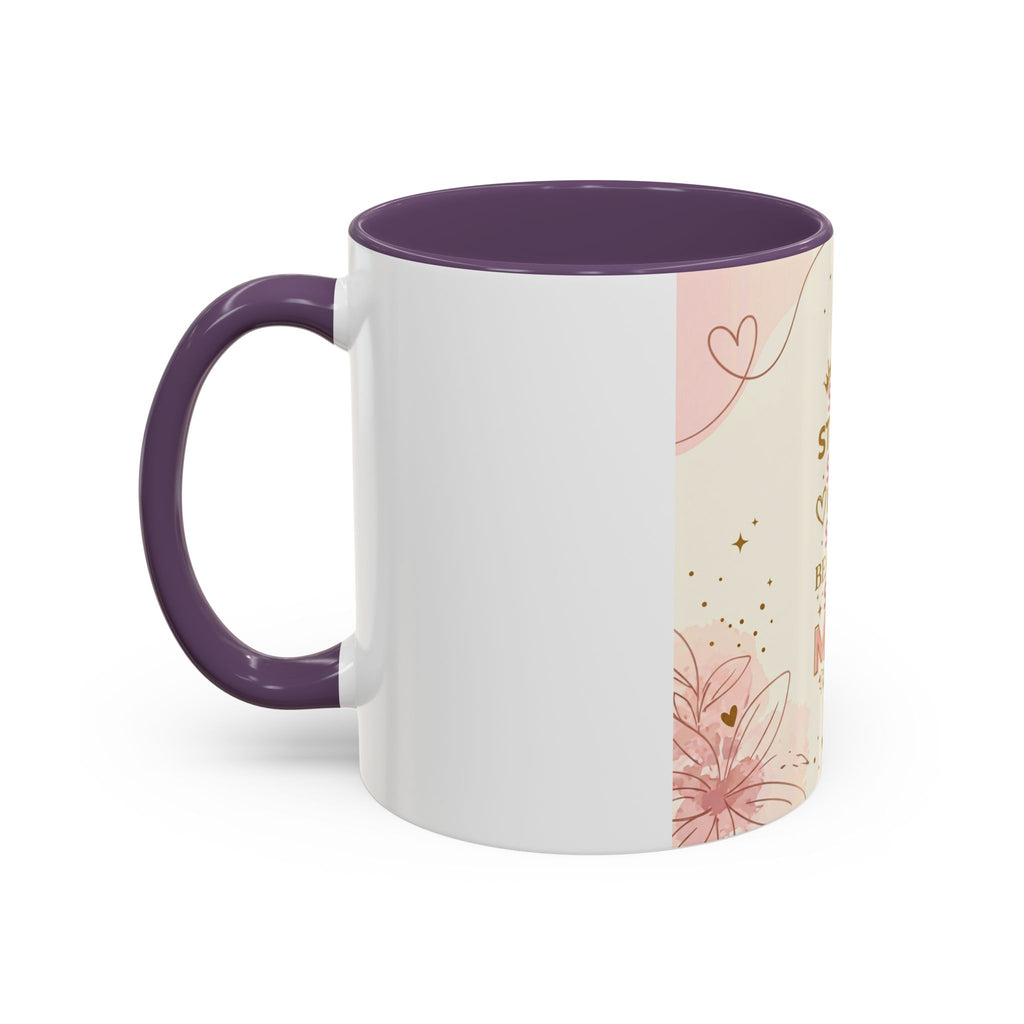 She is MOM Accent Coffee Mug — Mother's Day Gift (11/15 oz)