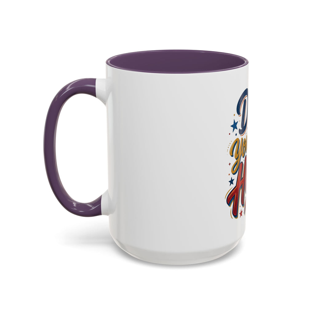 Dad You're My Hero Accent Coffee Mug — Father's Day & Birthday Gift (11/15oz)