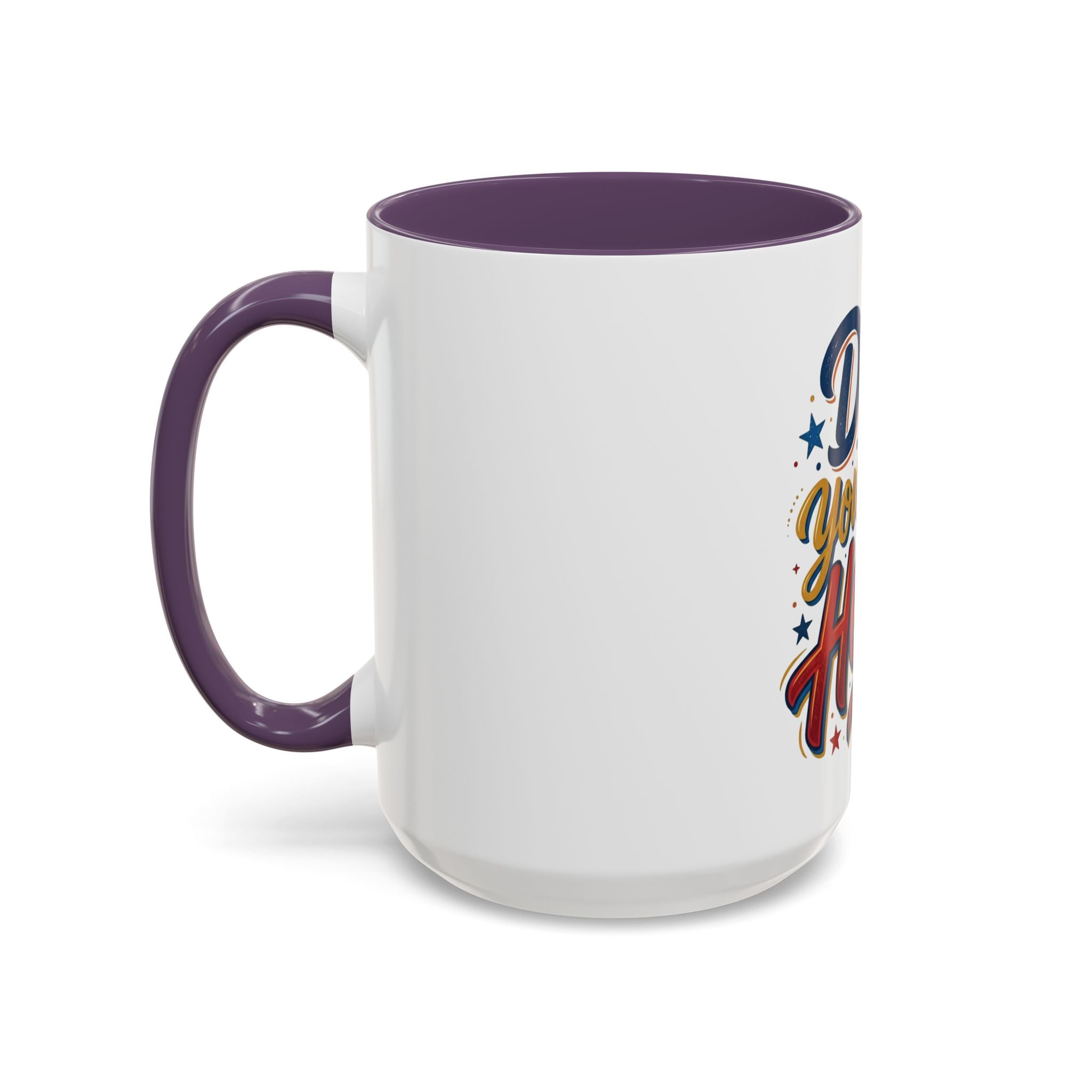 Dad You're My Hero Accent Coffee Mug — Father's Day & Birthday Gift (11/15oz)