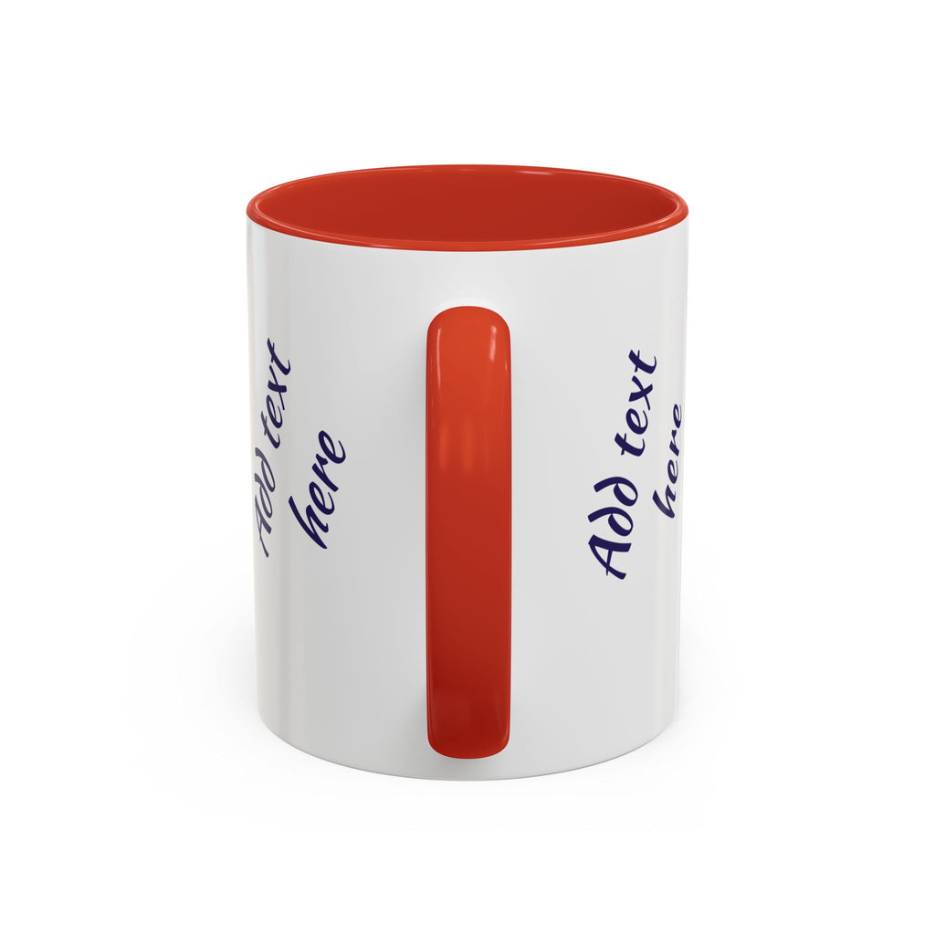Personalized Photo Accent Coffee Mug — Custom Photo Coffee Mug (11/15 oz)