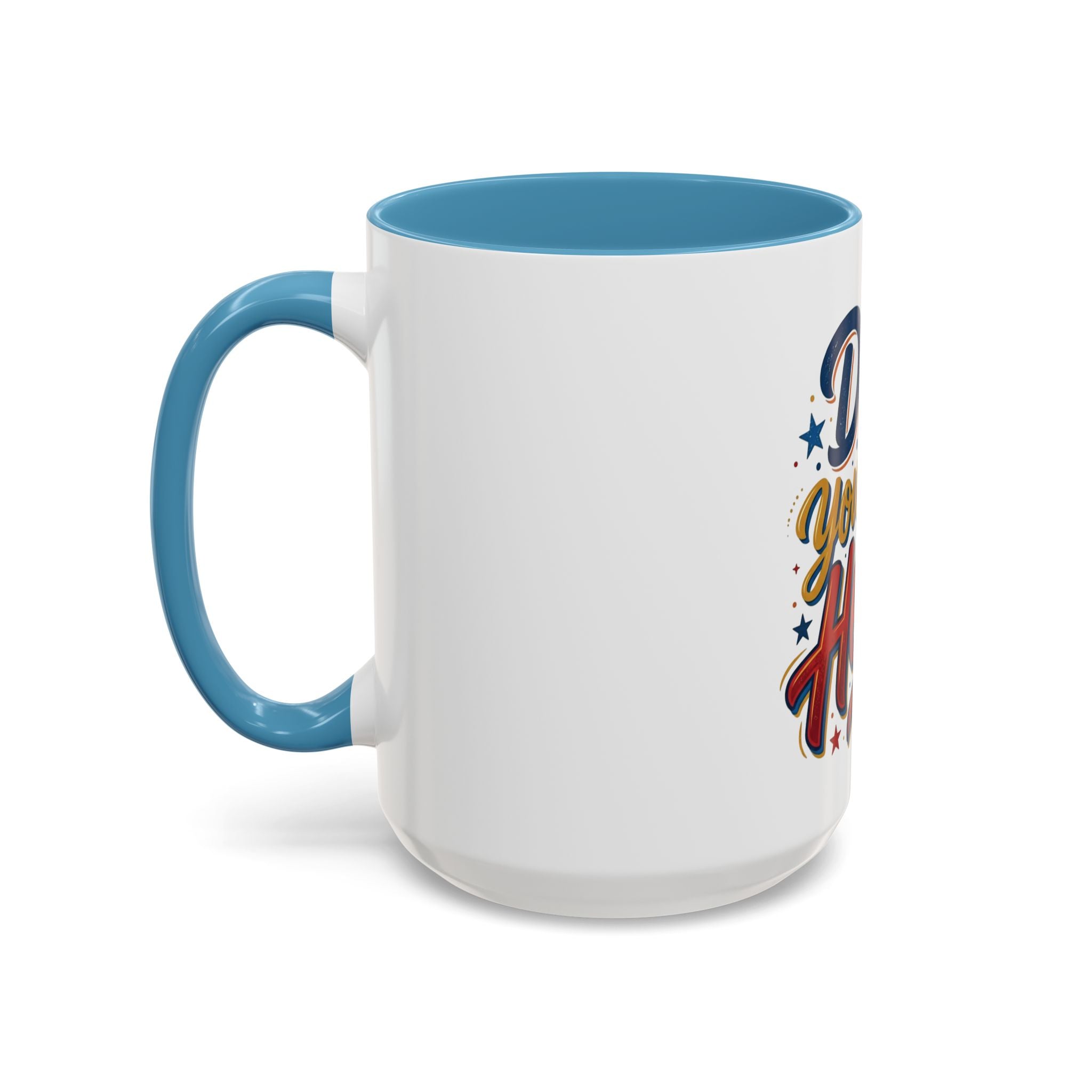 Dad You're My Hero Accent Coffee Mug — Father's Day & Birthday Gift (11/15oz)