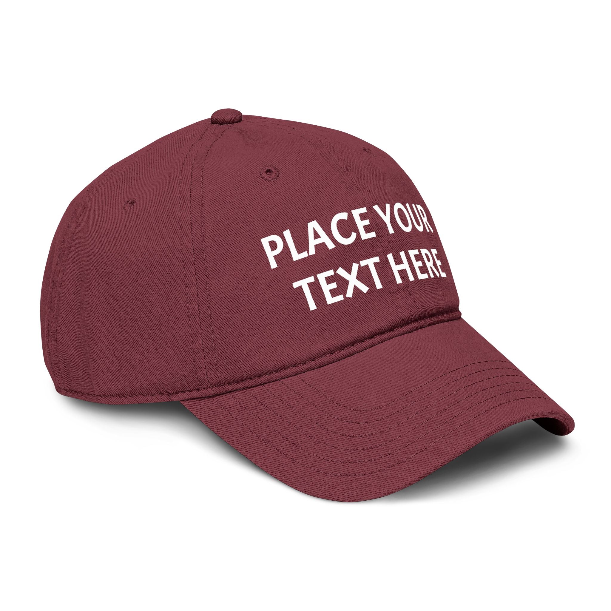 Personalized Washed Baseball Cap — Custom Dad Cap