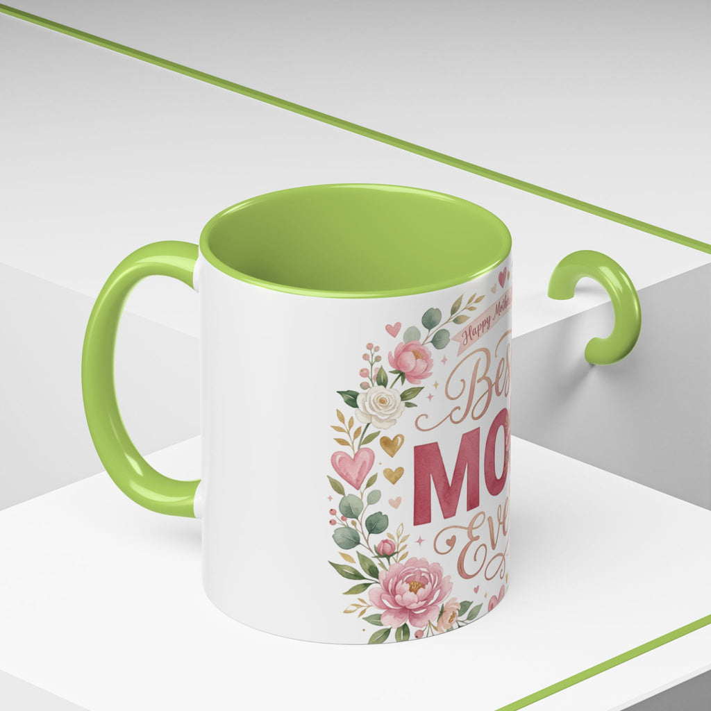 Best Mom Ever Accent Coffee Mug — 11/15oz