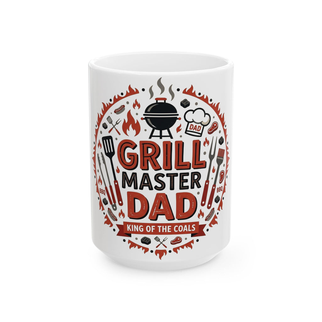 Grill Master Dad Ceramic Mug — Father's Day BBQ Coffee Mug (11oz & 15oz)