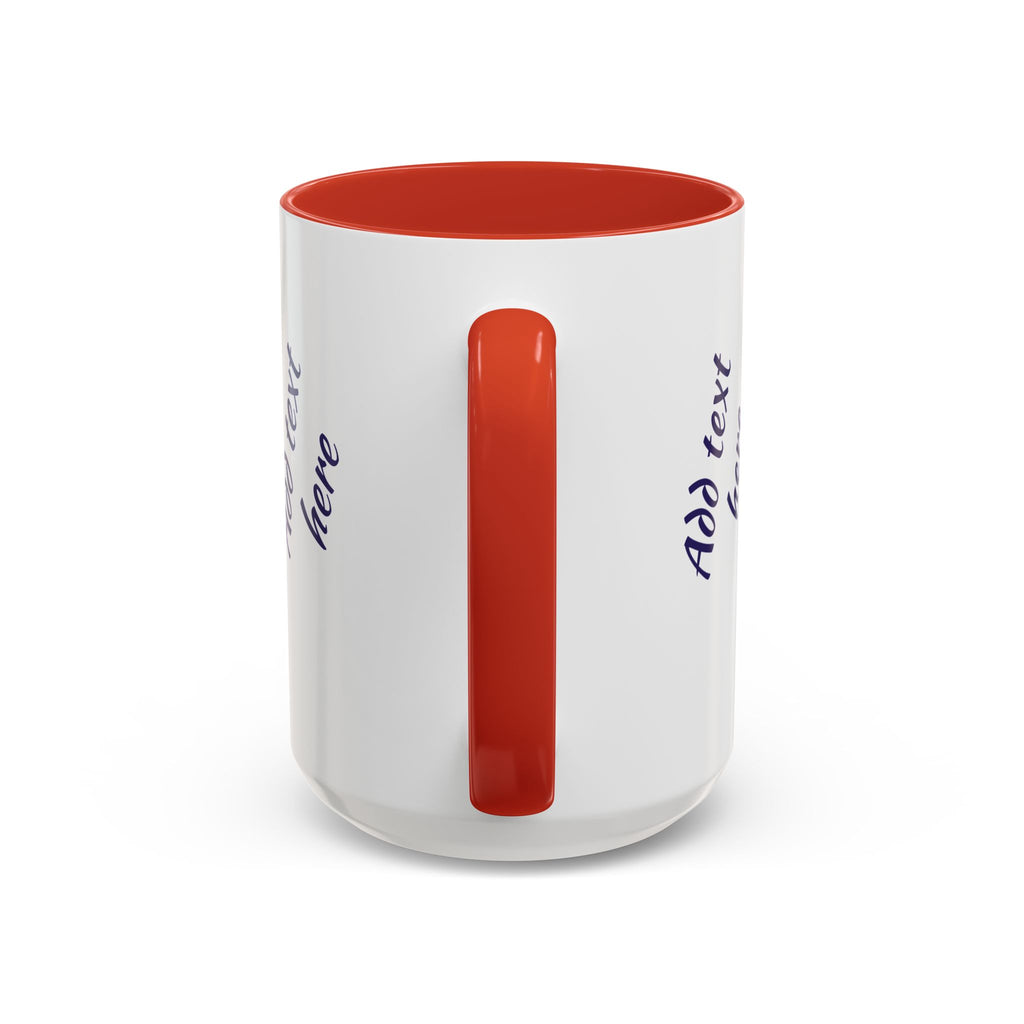 Personalized Photo Accent Coffee Mug — Custom Photo Coffee Mug (11/15 oz)
