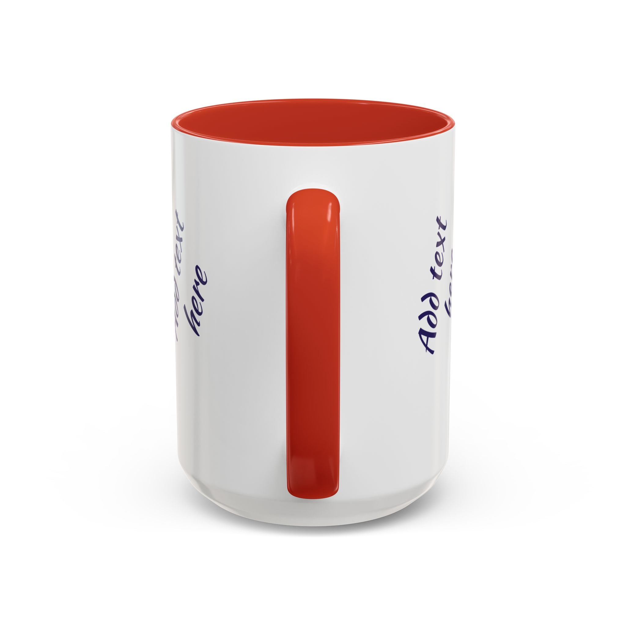 Personalized Photo Accent Coffee Mug — Custom Photo Coffee Mug (11/15 oz)
