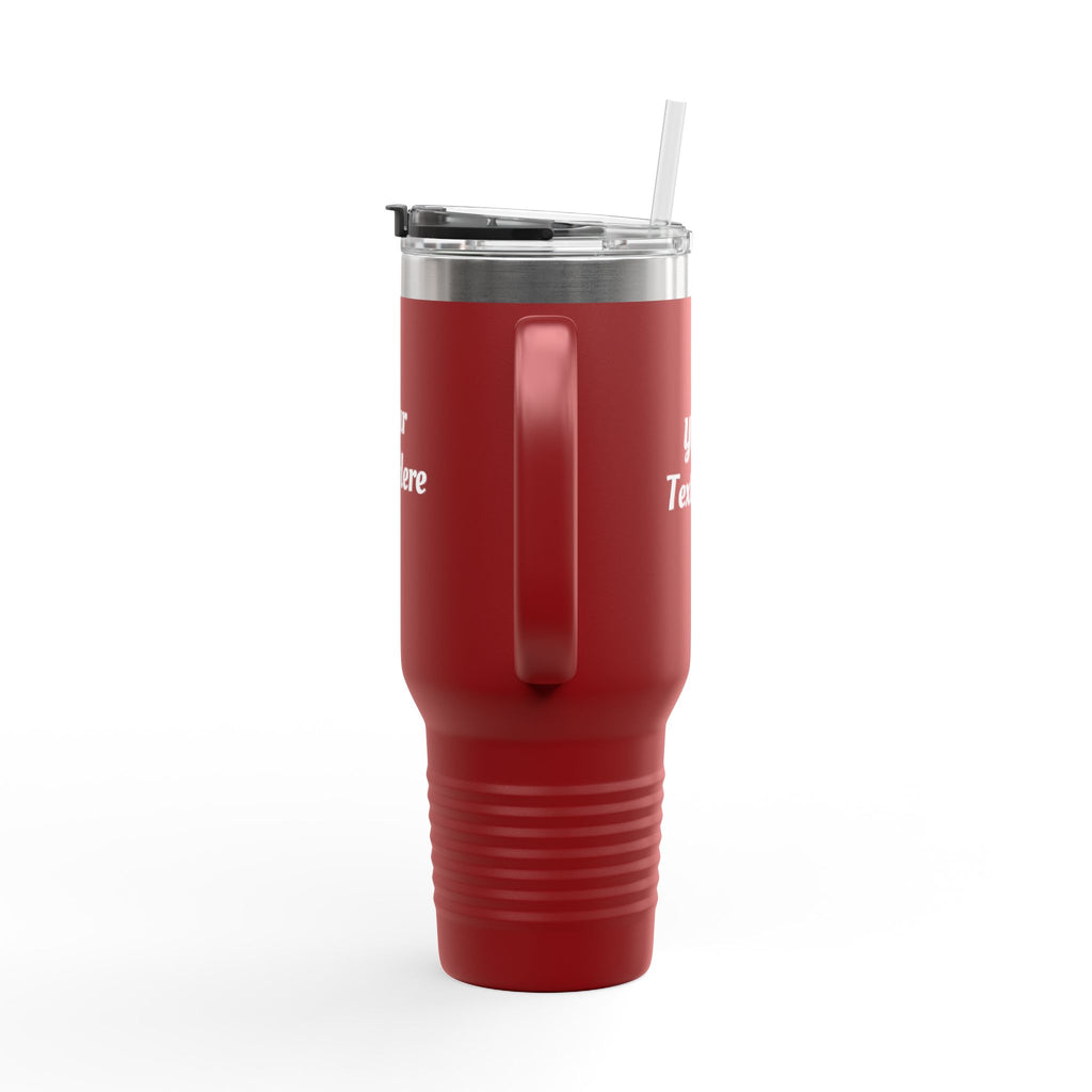 Customizable 40oz Insulated Travel Mug with Handle — Personalize Tumbler