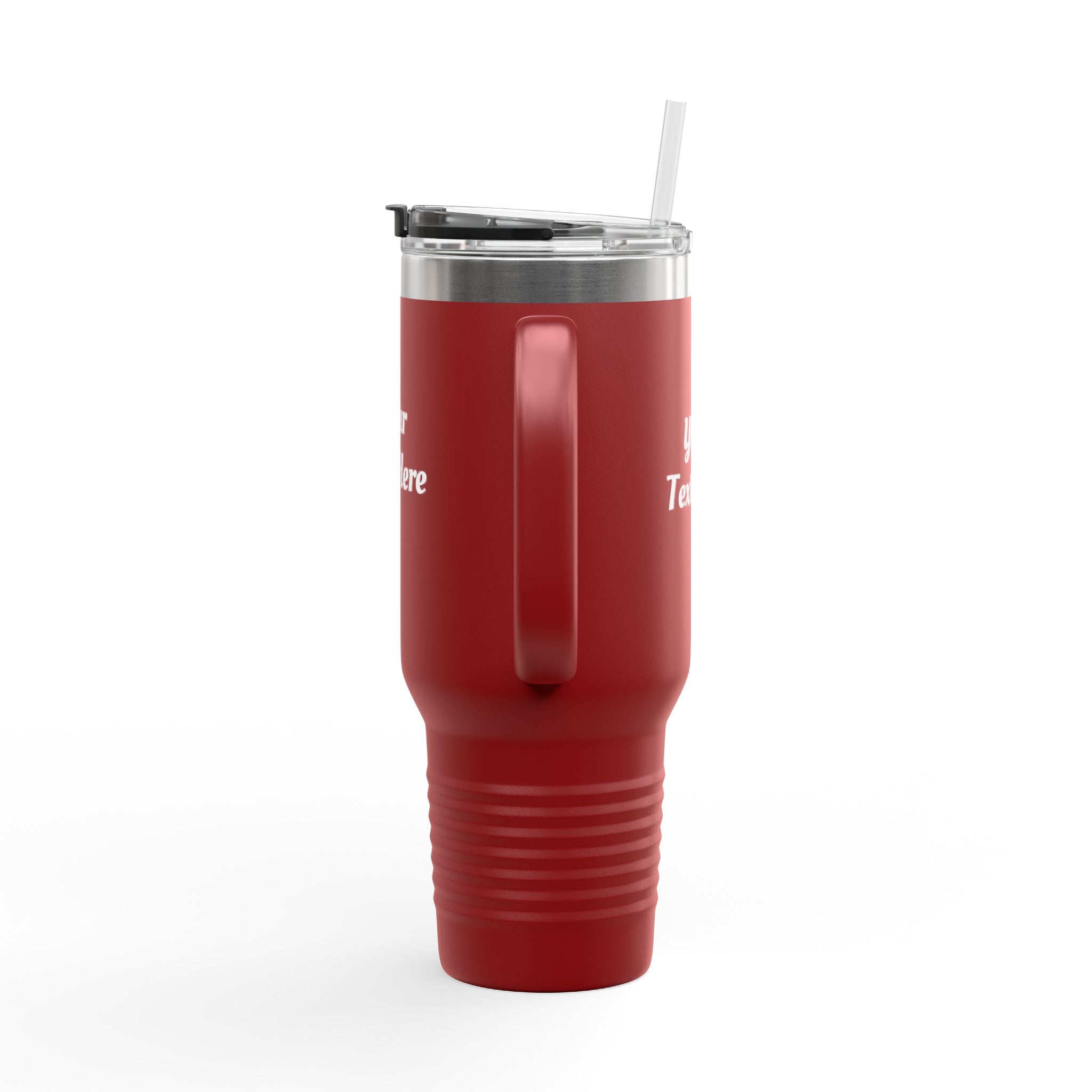 Customizable 40oz Insulated Travel Mug with Handle — Personalize Tumbler