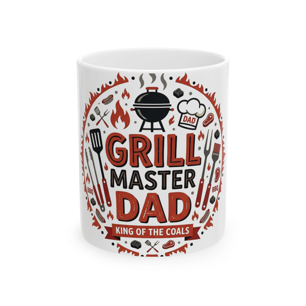 Grill Master Dad Ceramic Mug — Father's Day BBQ Coffee Mug (11oz & 15oz)