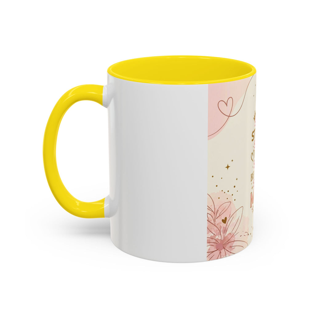 She is MOM Accent Coffee Mug — Mother's Day Gift (11/15 oz)