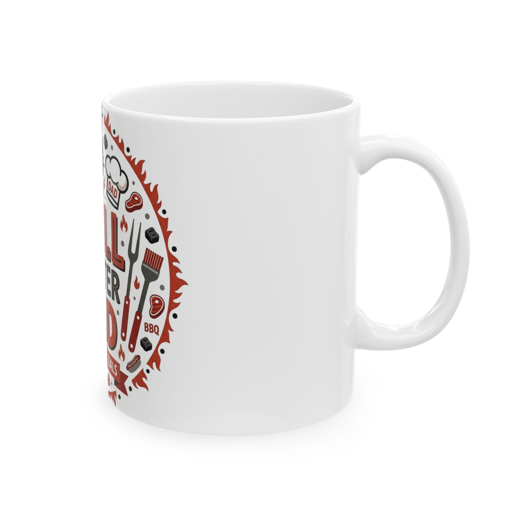 Grill Master Dad Ceramic Mug — Father's Day BBQ Coffee Mug (11oz & 15oz)