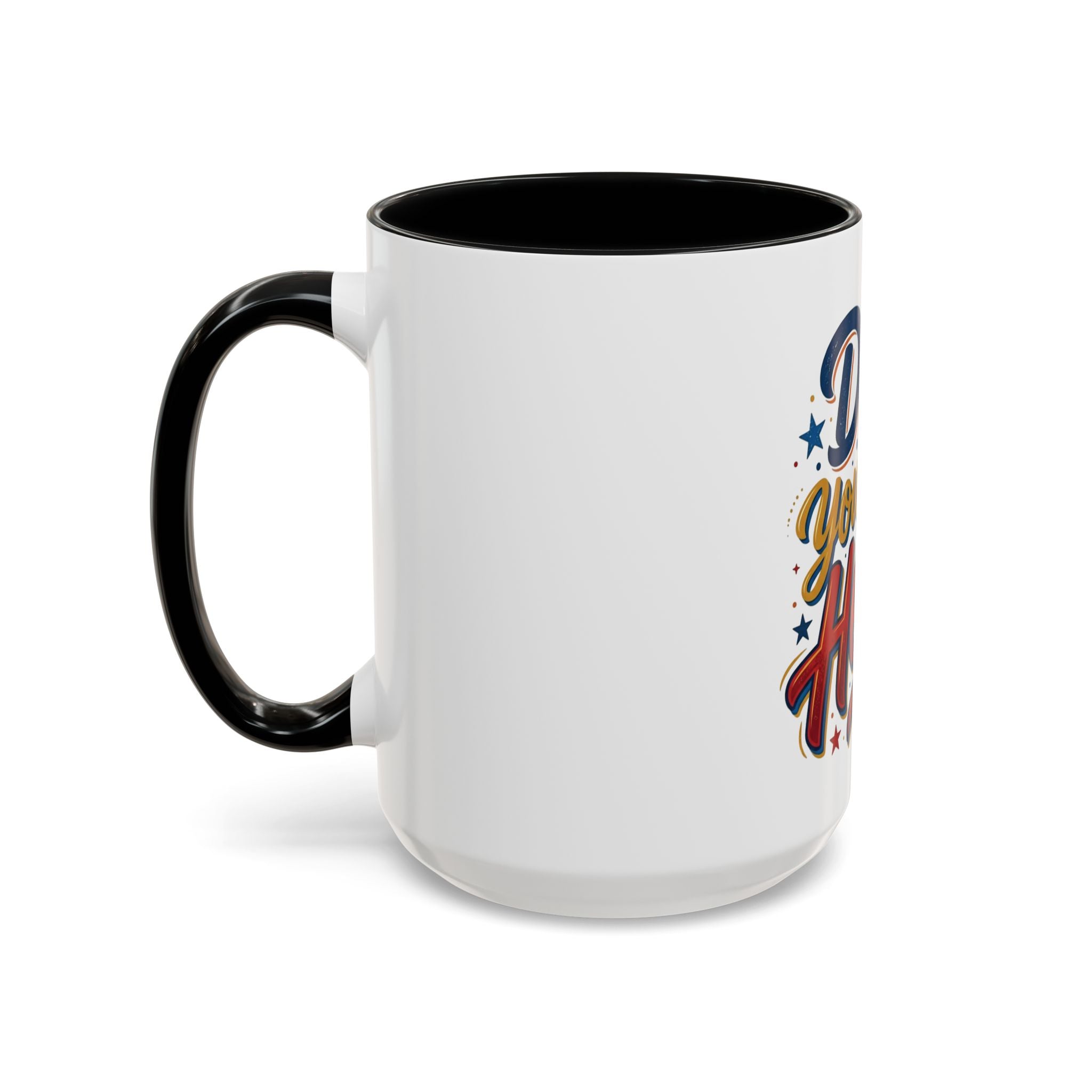 Dad You're My Hero Accent Coffee Mug — Father's Day & Birthday Gift (11/15oz)