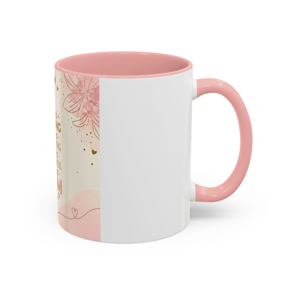 She is MOM Accent Coffee Mug — Mother's Day Gift (11/15 oz)