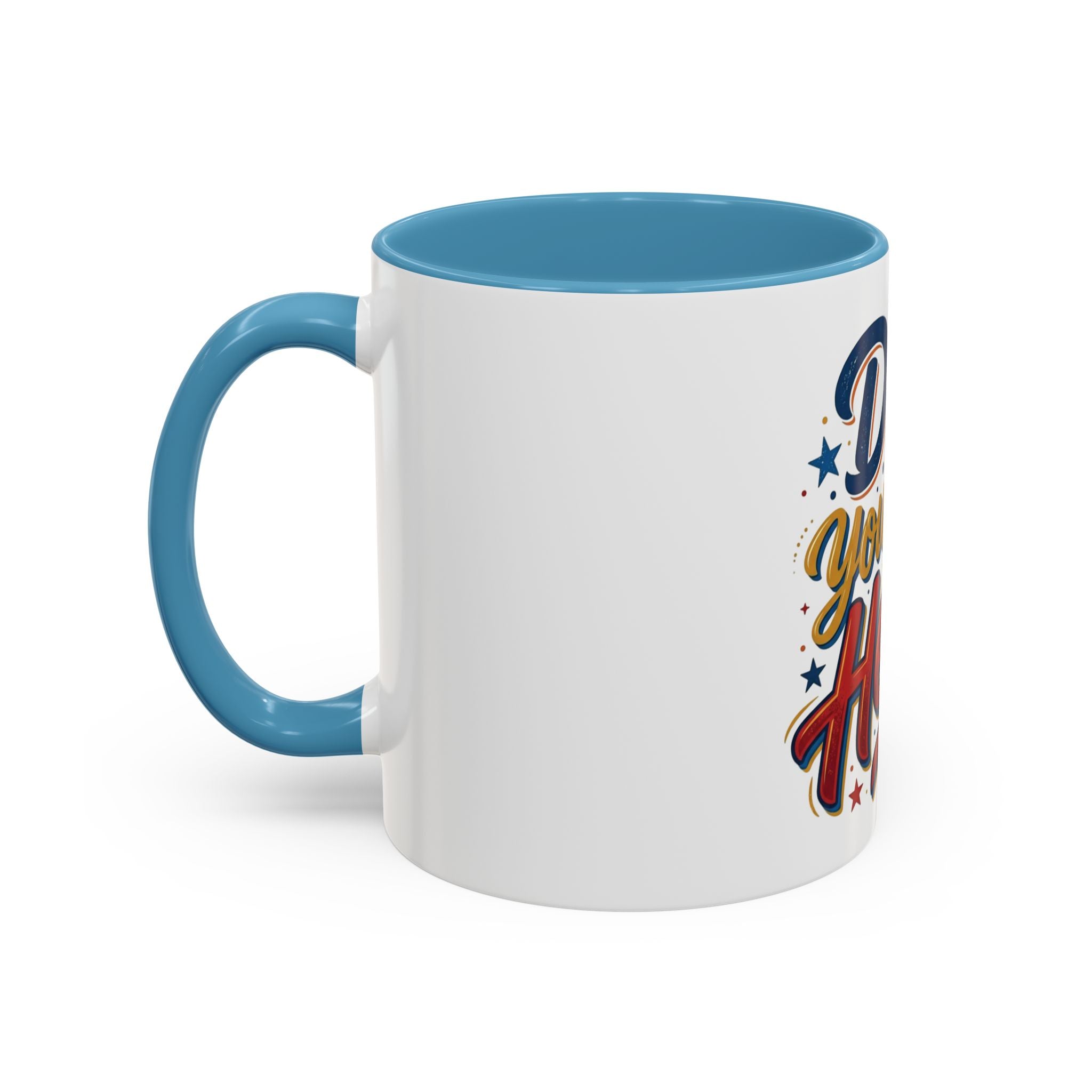 Dad You're My Hero Accent Coffee Mug — Father's Day & Birthday Gift (11/15oz)