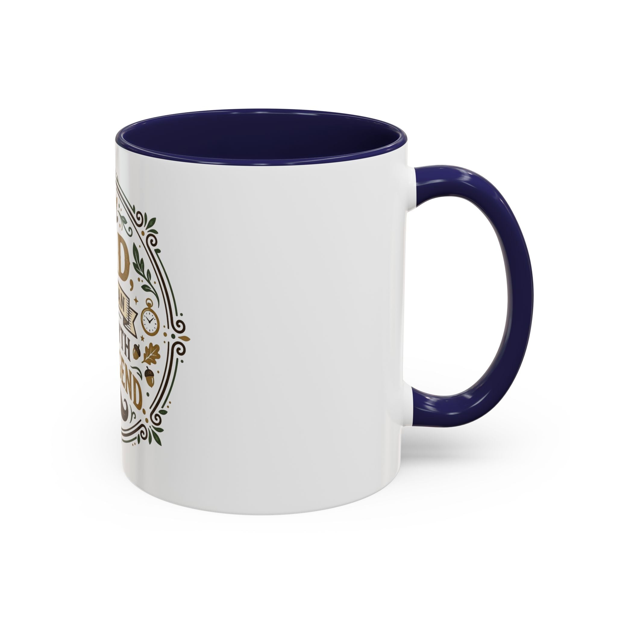 Dad The Man The Myth The Legend Accent Coffee Mug — Father's Day Gift (11oz & 15oz)