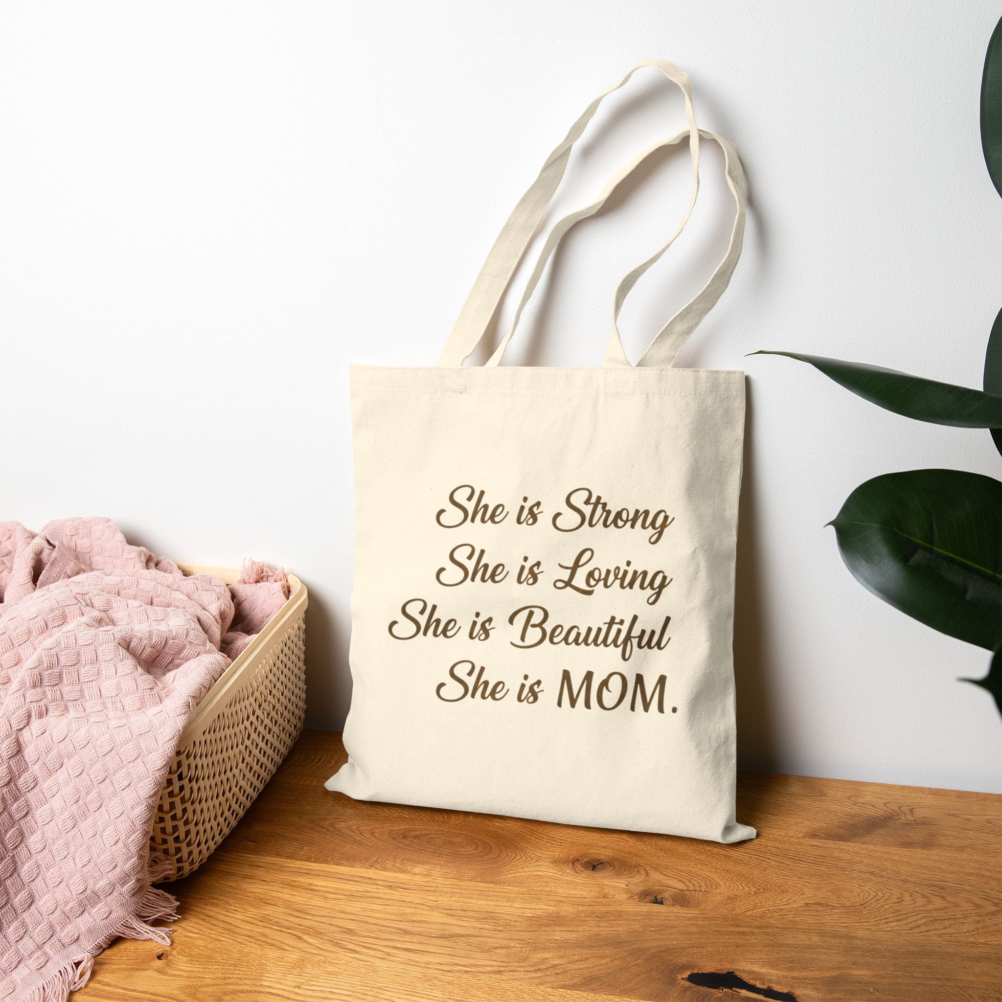 Cotton Canvas Tote Bag, Inspirational Mom Quote Tote Bag, Mother's Day Tote Bag, Mother's Day Gift Tote Bay, Personalized Tote Bag, Personalized Gift