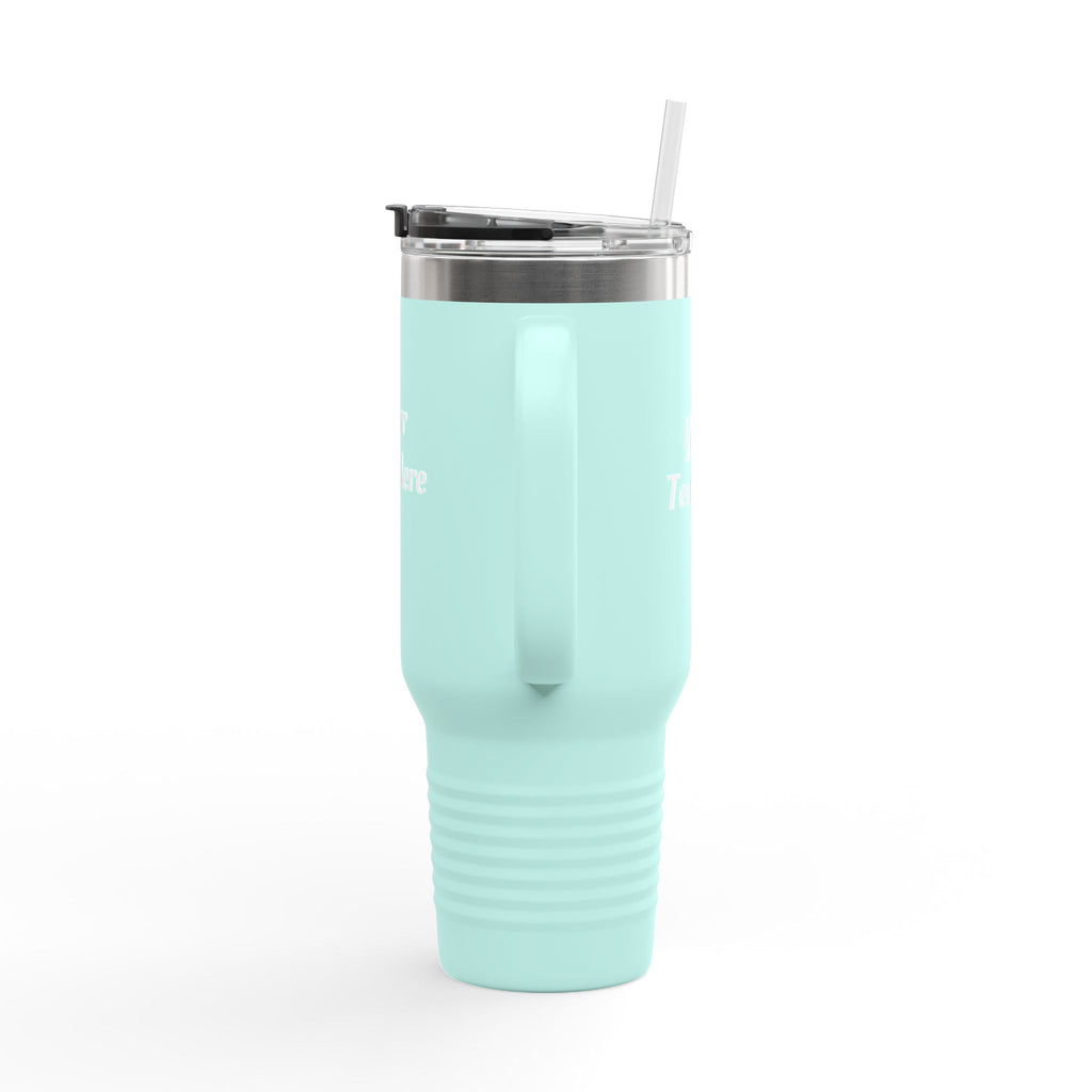 Customizable 40oz Insulated Travel Mug with Handle — Personalize Tumbler