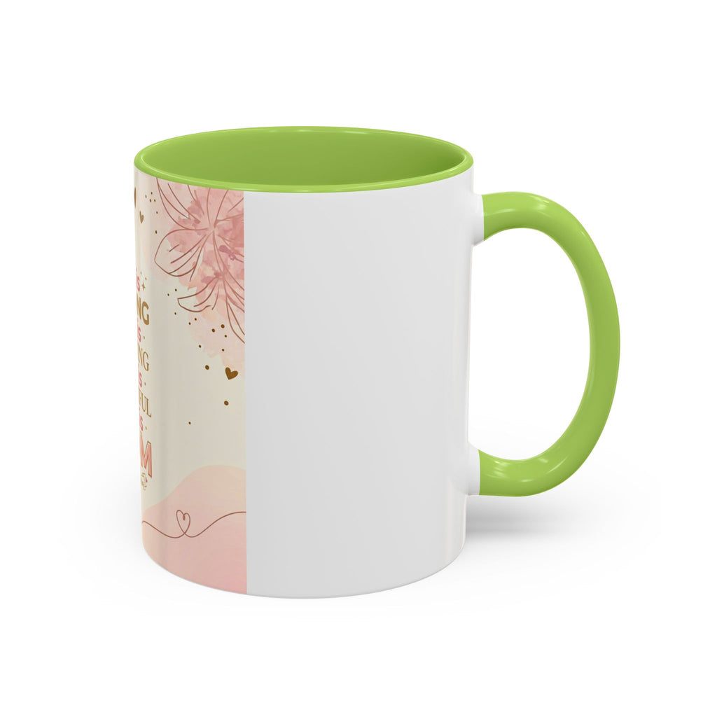 She is MOM Accent Coffee Mug — Mother's Day Gift (11/15 oz)