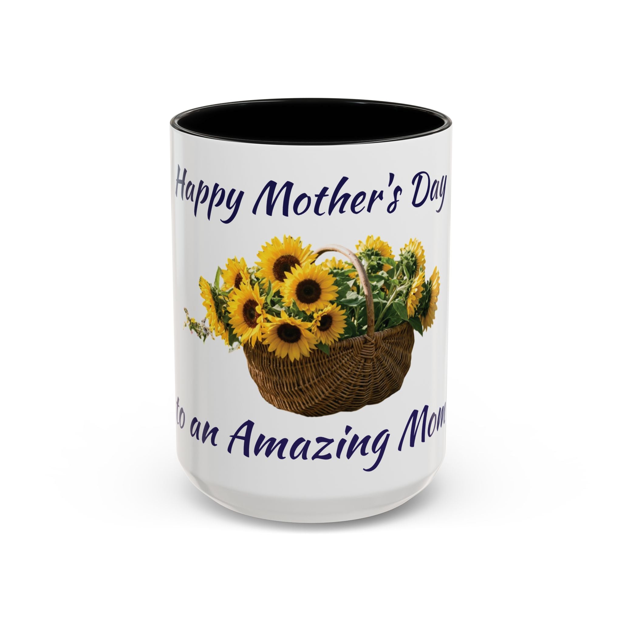 Sunflower "Happy Mother's Day" Accent Coffee Mug (11/15oz)