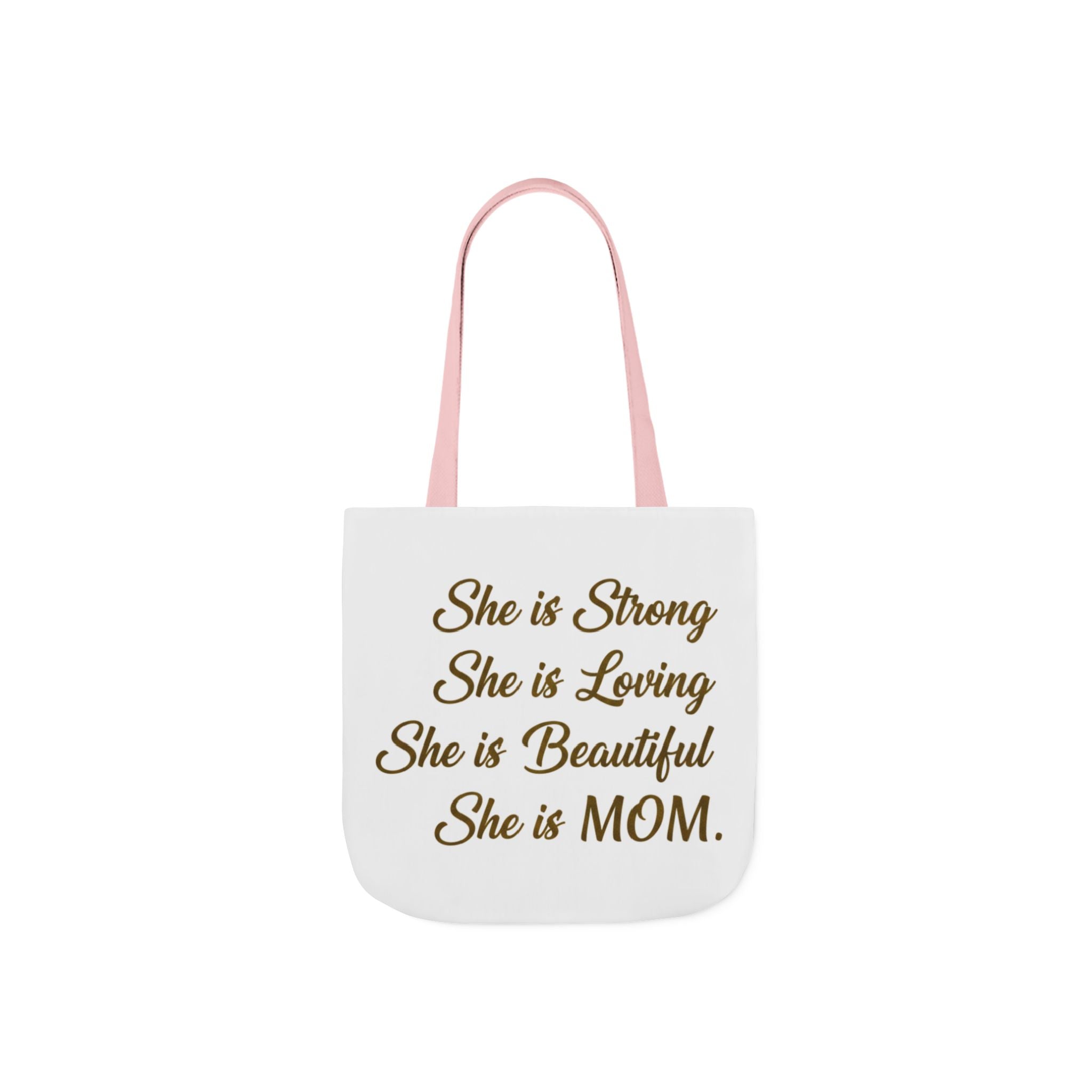 Canvas Tote Bag, 5-Color Straps, Inspirational Mom Quote Tote Bag, Mother's Day Tote Bag, Mother's Day Gift Tote Bay, Personalized Tote Bag, Personalized Gift