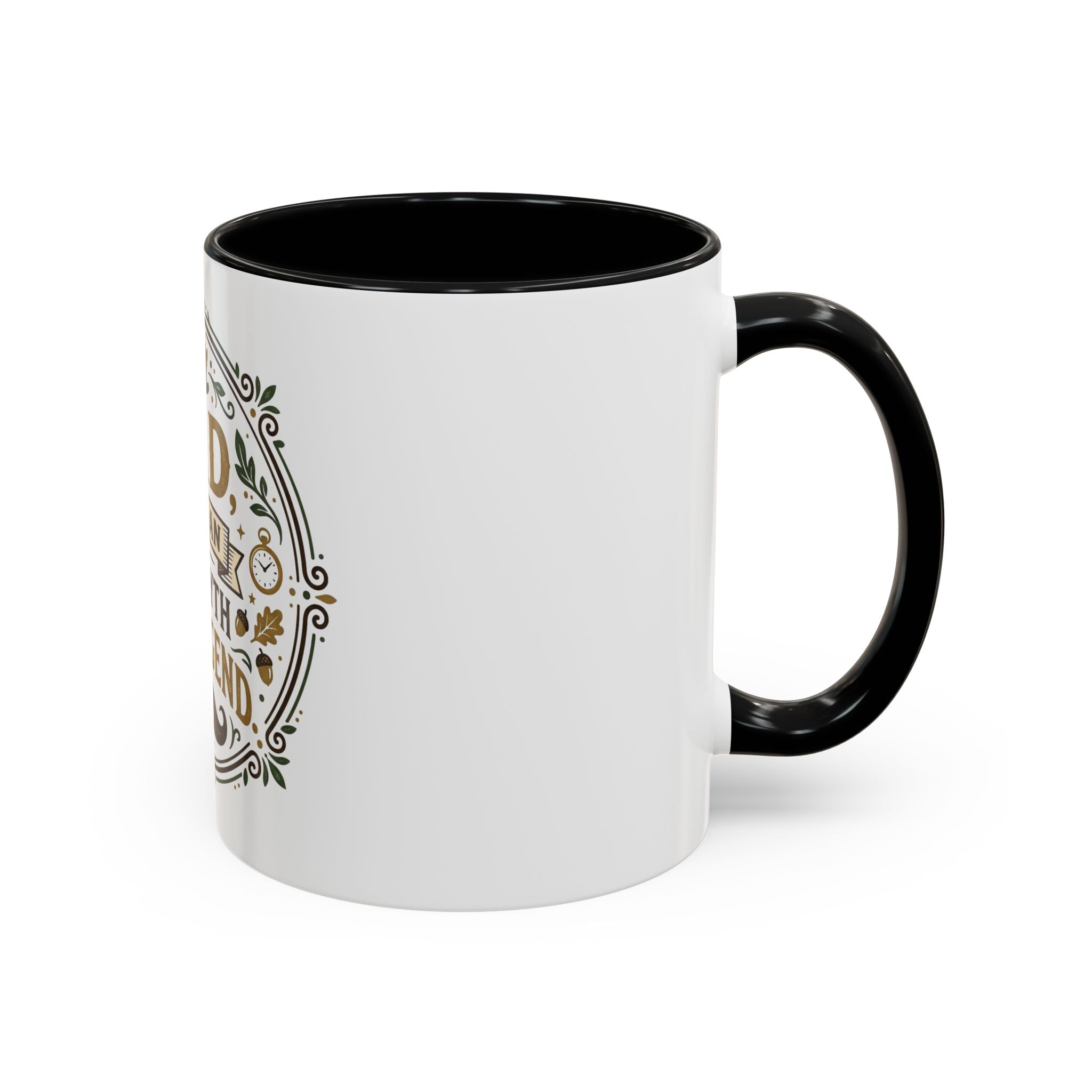 Dad The Man The Myth The Legend Accent Coffee Mug — Father's Day Gift (11oz & 15oz)