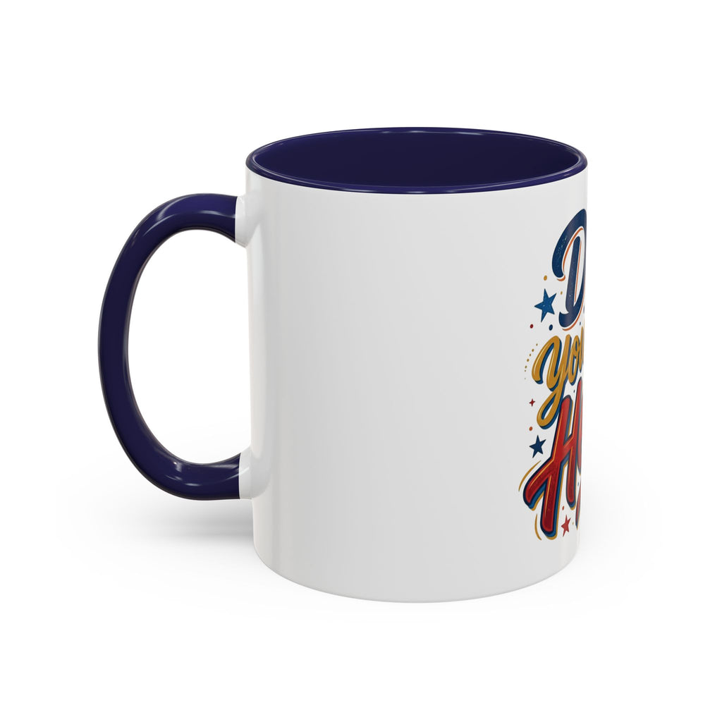 Dad You're My Hero Accent Coffee Mug — Father's Day & Birthday Gift (11/15oz)