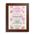 Christian Inspirational Framed Poster — Scripture Wall Art