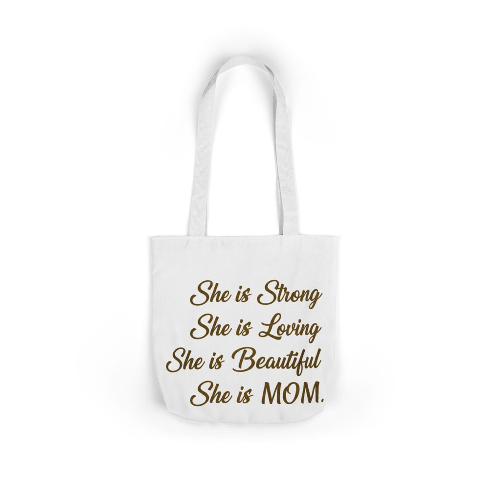 Canvas Tote Bag, 5-Color Straps, Inspirational Mom Quote Tote Bag, Mother's Day Tote Bag, Mother's Day Gift Tote Bay, Personalized Tote Bag, Personalized Gift