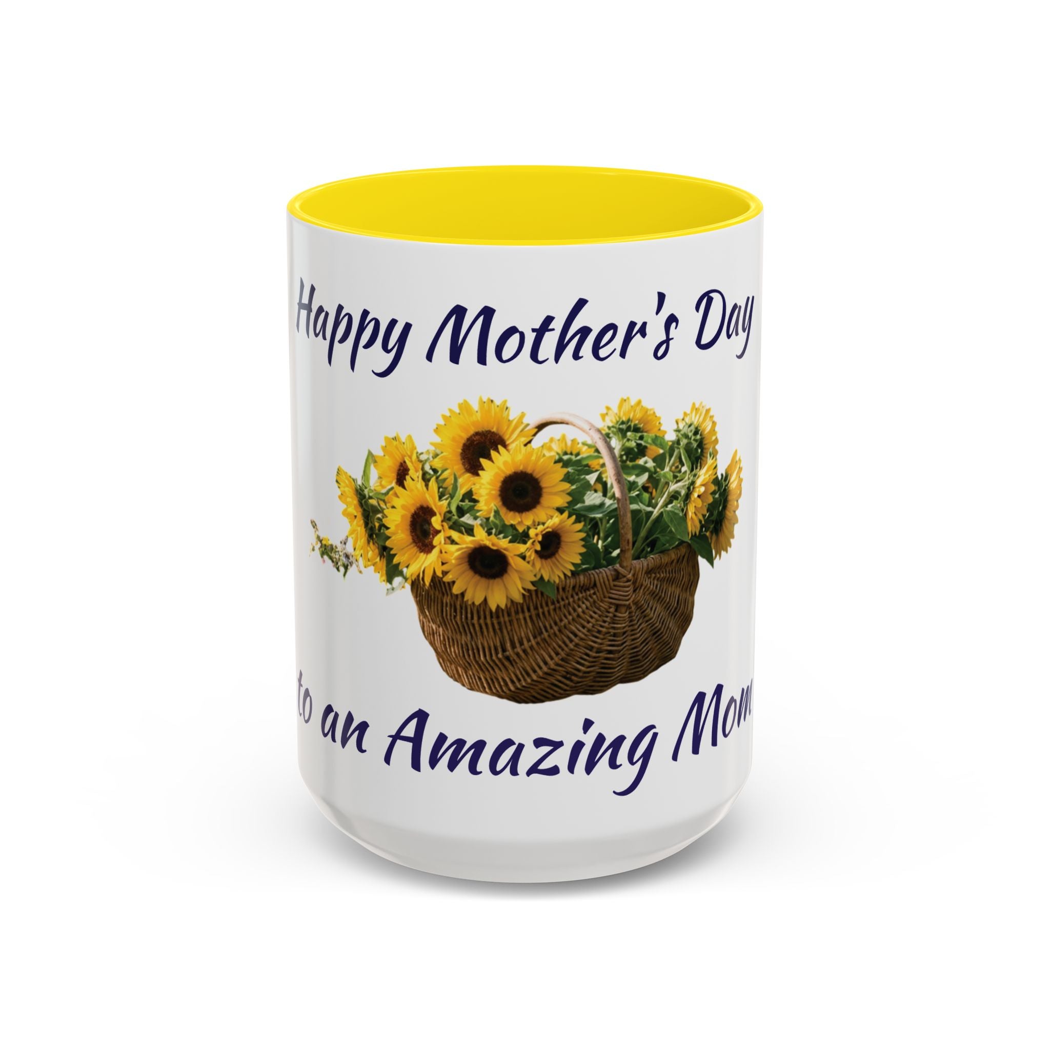 Sunflower "Happy Mother's Day" Accent Coffee Mug (11/15oz)