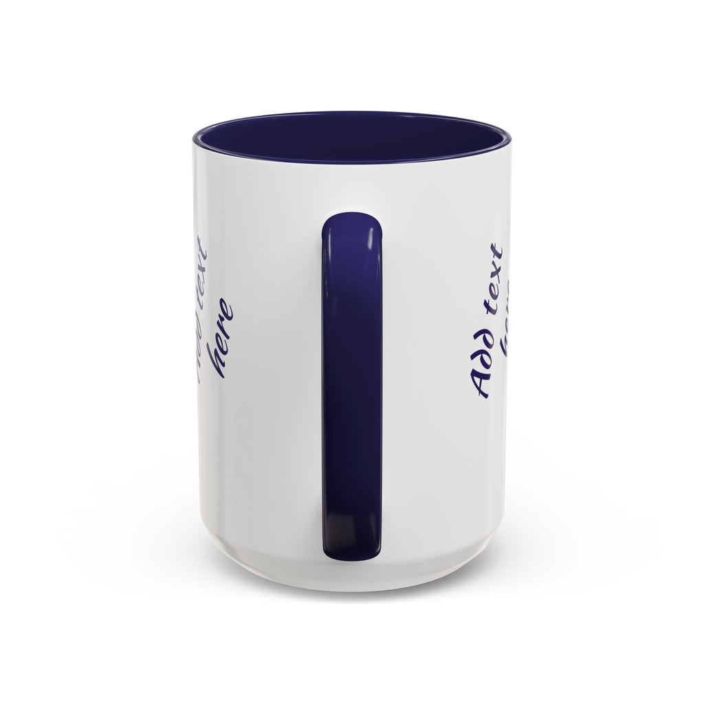Personalized Photo Accent Coffee Mug — Custom Photo Coffee Mug (11/15 oz)