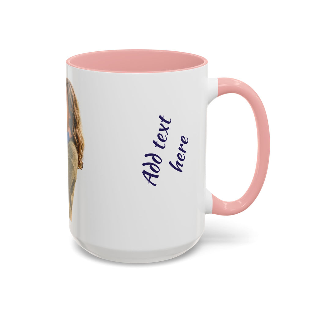 Personalized Photo Accent Coffee Mug — Custom Photo Coffee Mug (11/15 oz)