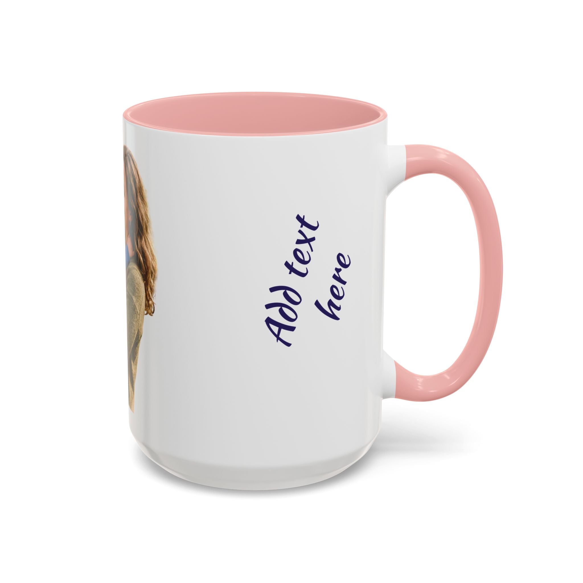 Personalized Photo Accent Coffee Mug — Custom Photo Coffee Mug (11/15 oz)
