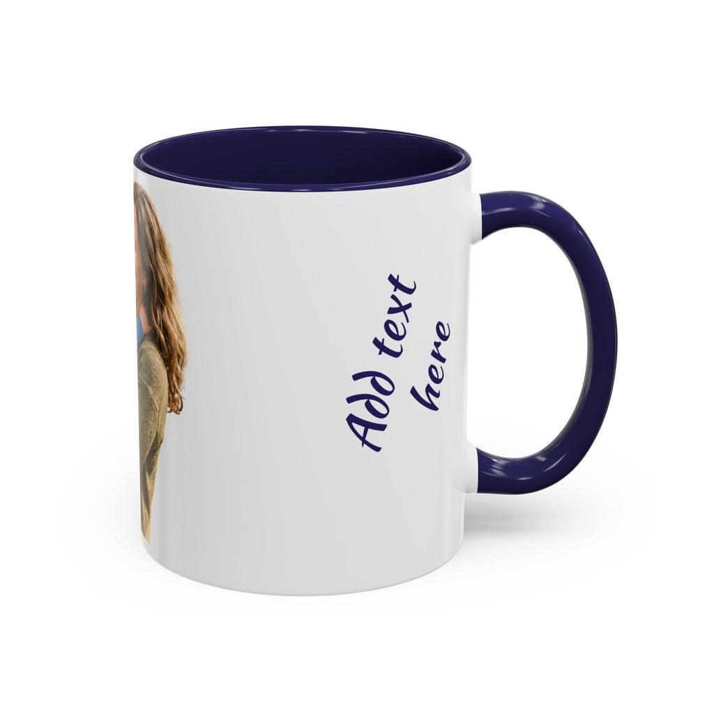 Personalized Photo Accent Coffee Mug — Custom Photo Coffee Mug (11/15 oz)