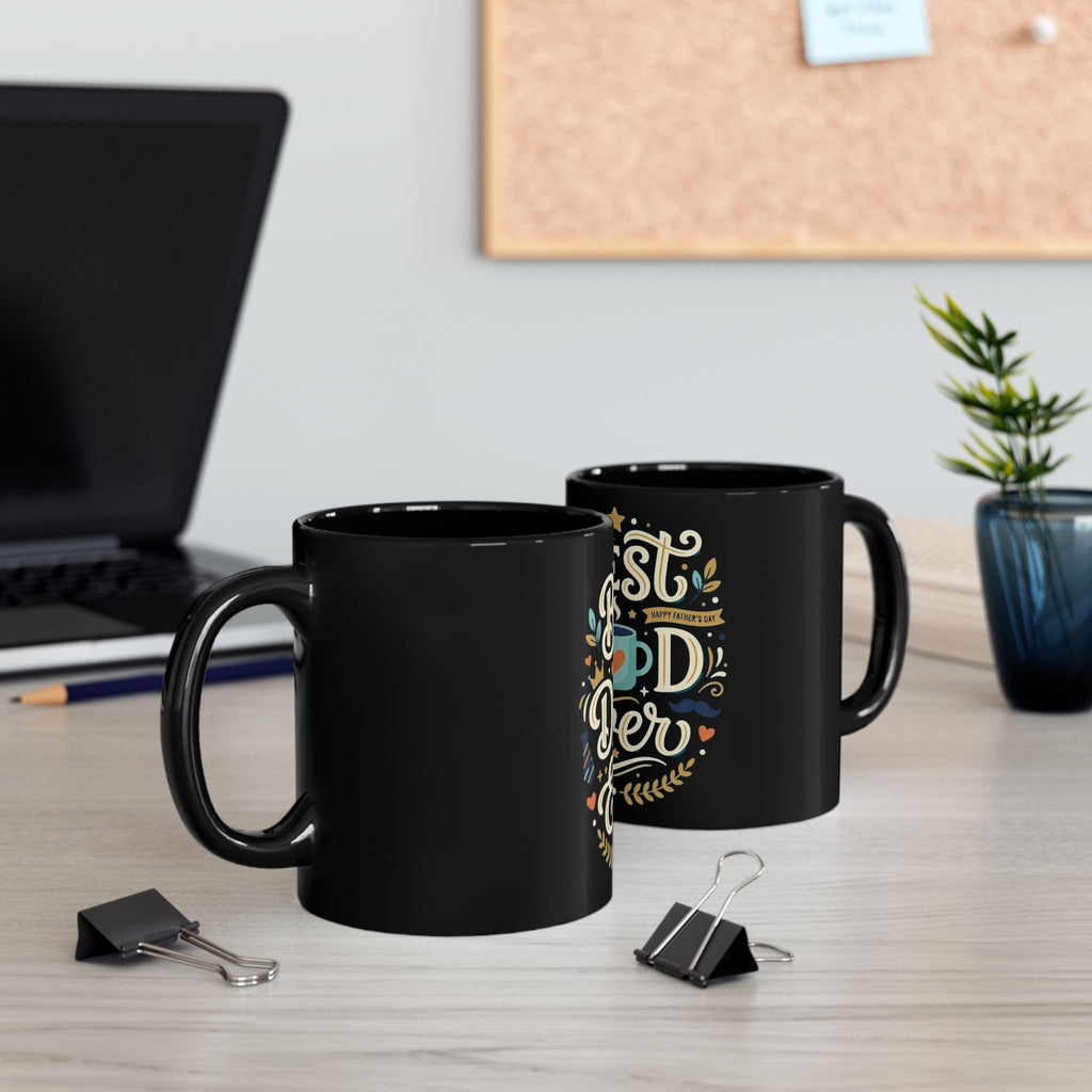 Best Dad Ever Coffee Mug — Black Ceramic Father’s Day Gift (11oz & 15oz)