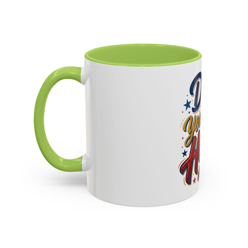 Dad You're My Hero Accent Coffee Mug — Father's Day & Birthday Gift (11/15oz)