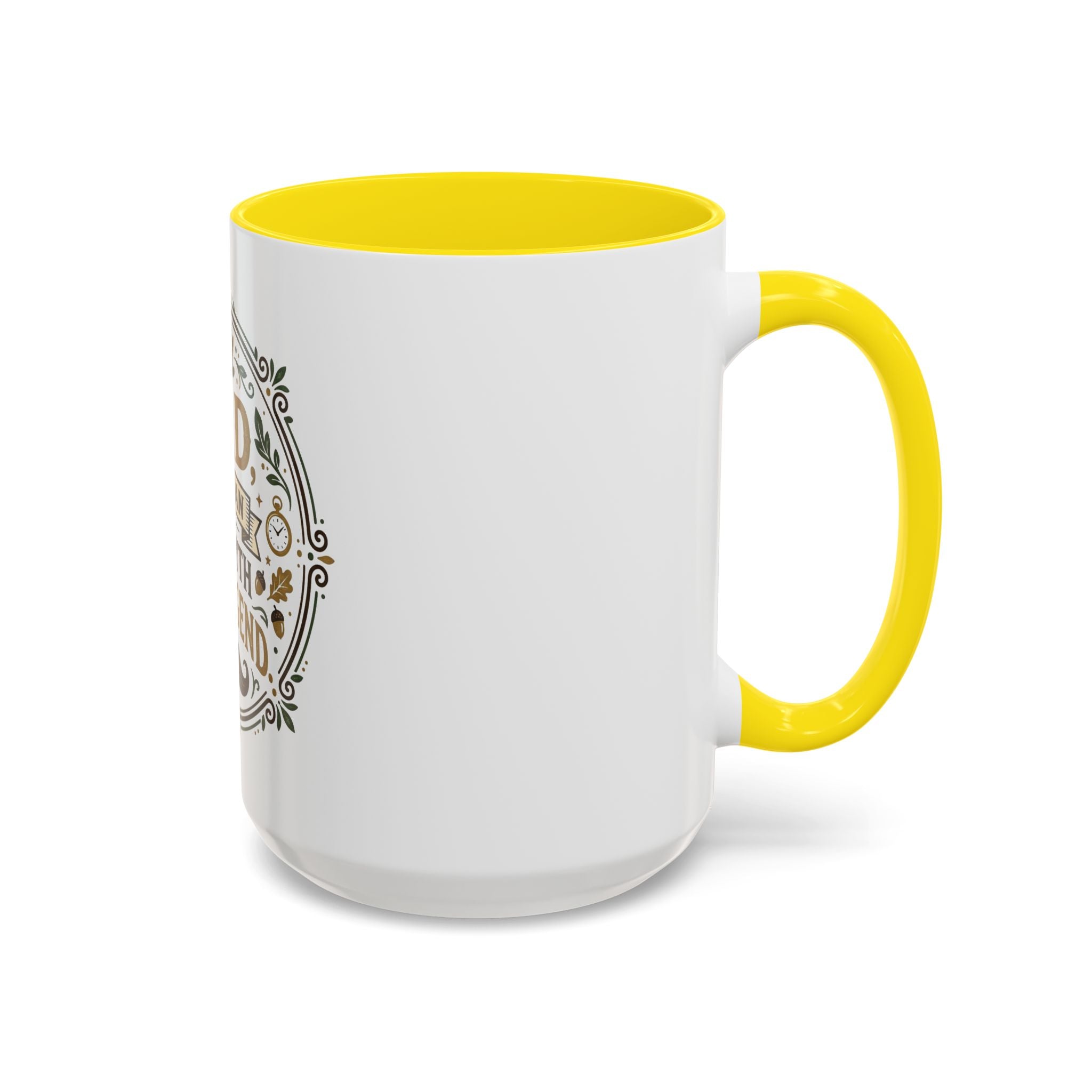 Dad The Man The Myth The Legend Accent Coffee Mug — Father's Day Gift (11oz & 15oz)