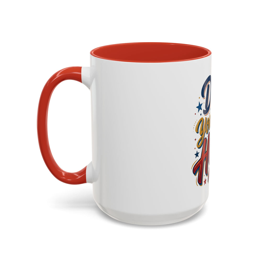 Dad You're My Hero Accent Coffee Mug — Father's Day & Birthday Gift (11/15oz)