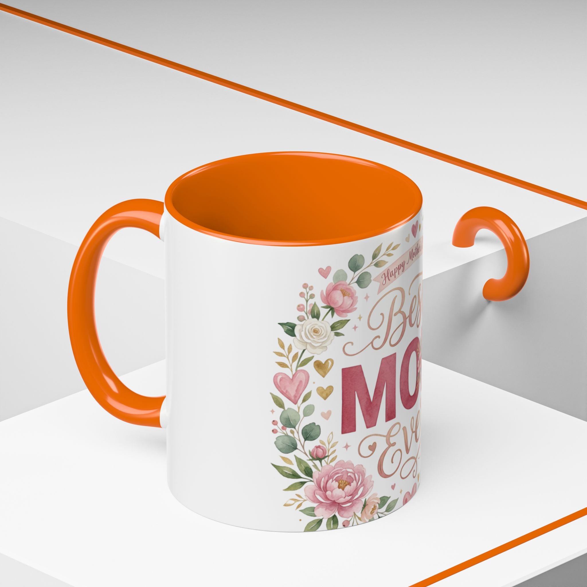 Best Mom Ever Accent Coffee Mug — 11/15oz