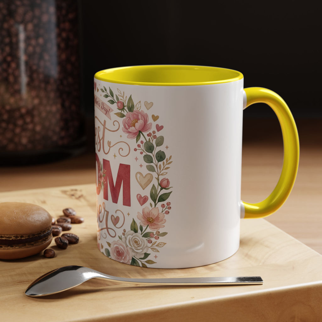 Best Mom Ever Accent Coffee Mug — 11/15oz