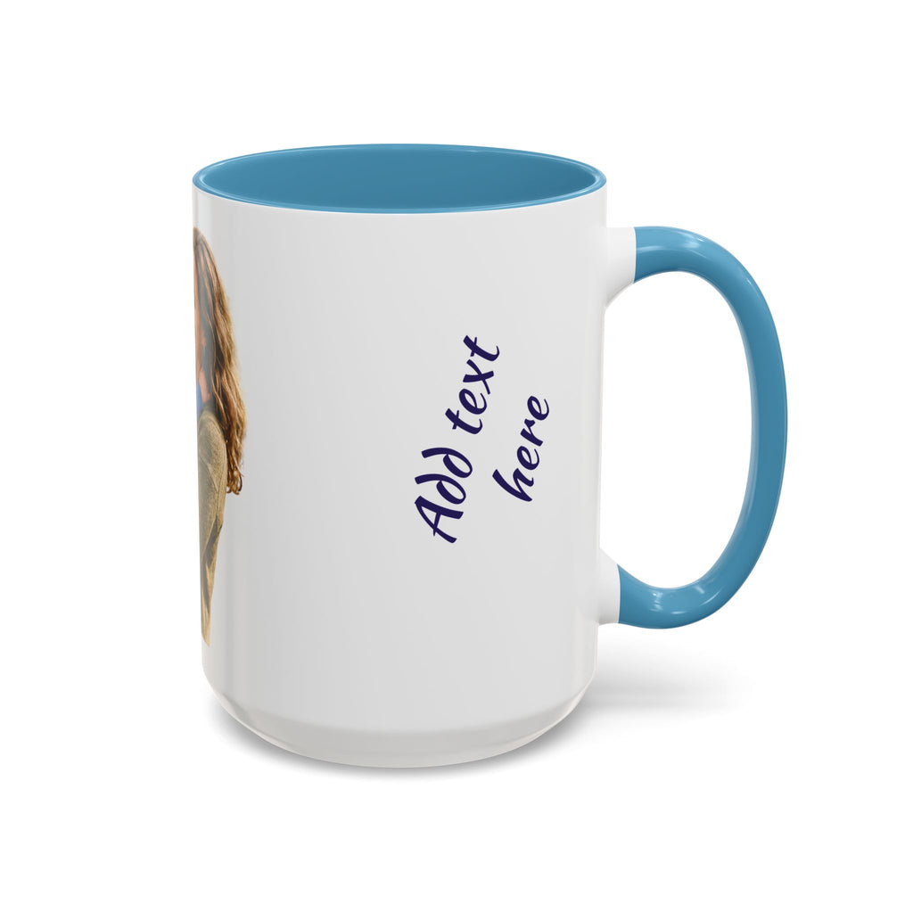 Personalized Photo Accent Coffee Mug — Custom Photo Coffee Mug (11/15 oz)