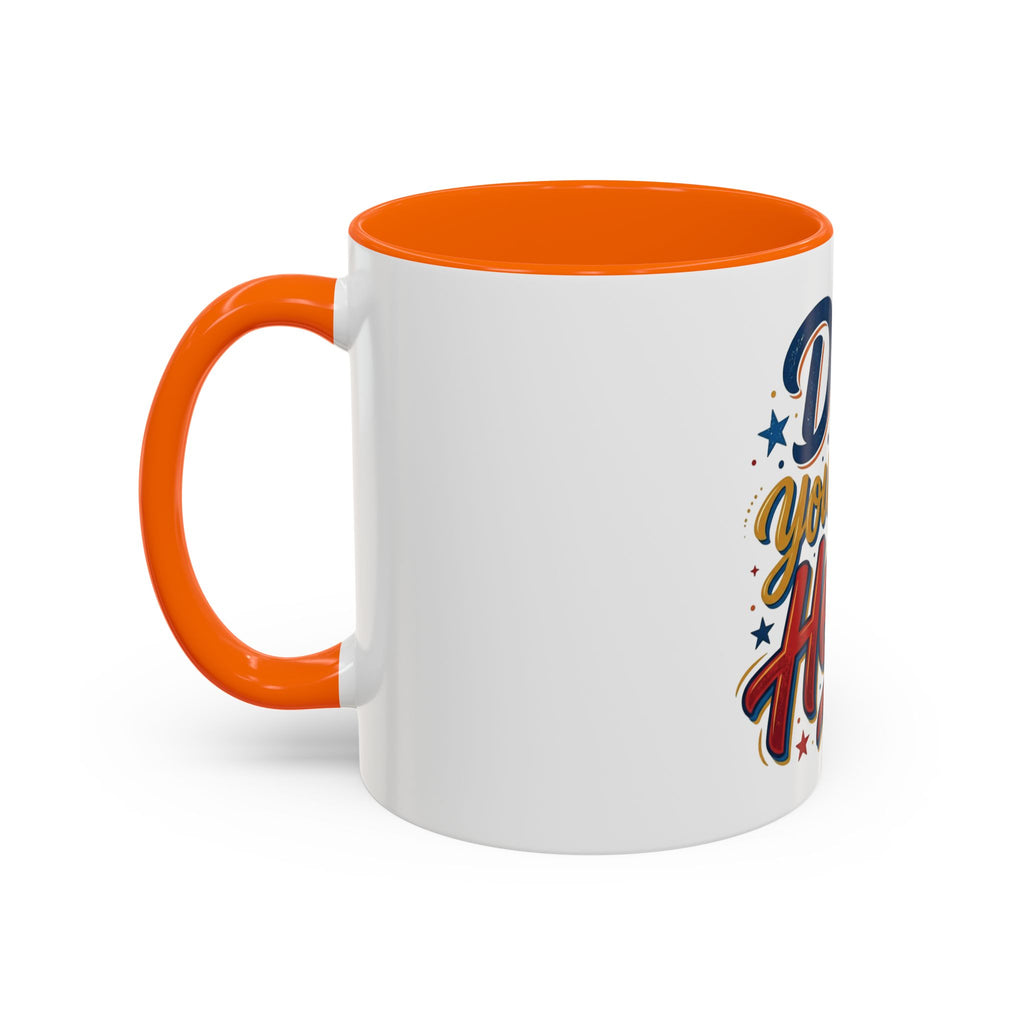 Dad You're My Hero Accent Coffee Mug — Father's Day & Birthday Gift (11/15oz)