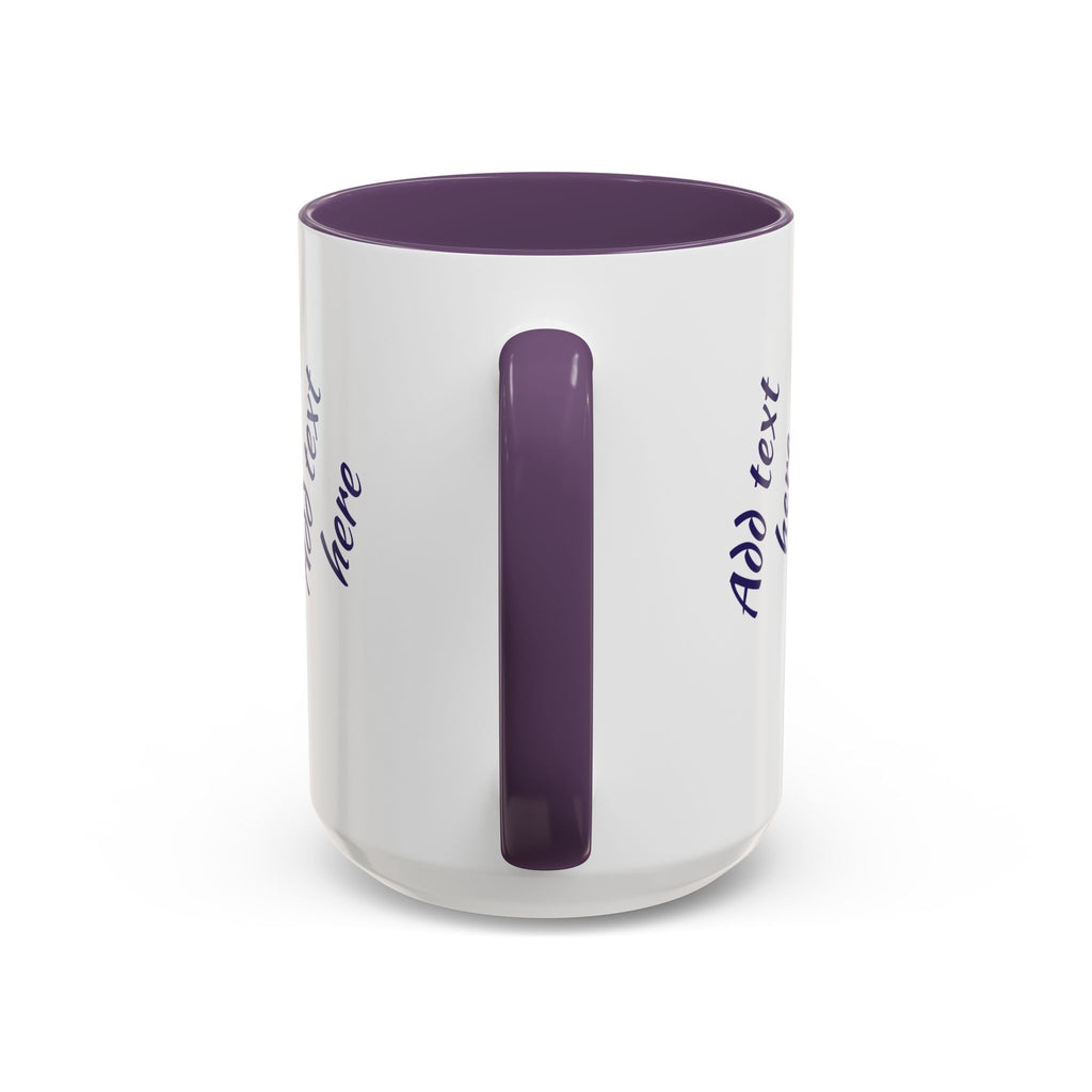 Personalized Photo Accent Coffee Mug — Custom Photo Coffee Mug (11/15 oz)