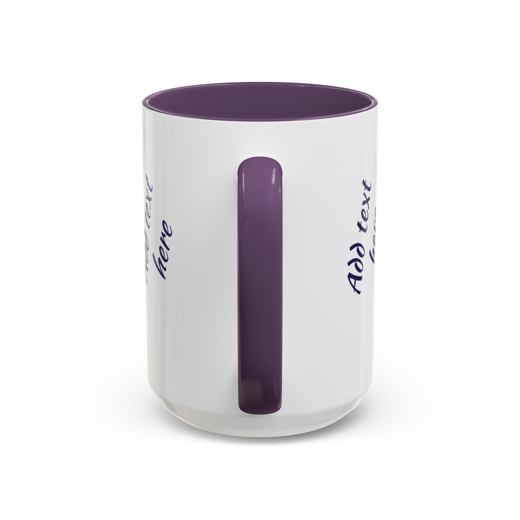 Personalized Photo Accent Coffee Mug — Custom Photo Coffee Mug (11/15 oz)
