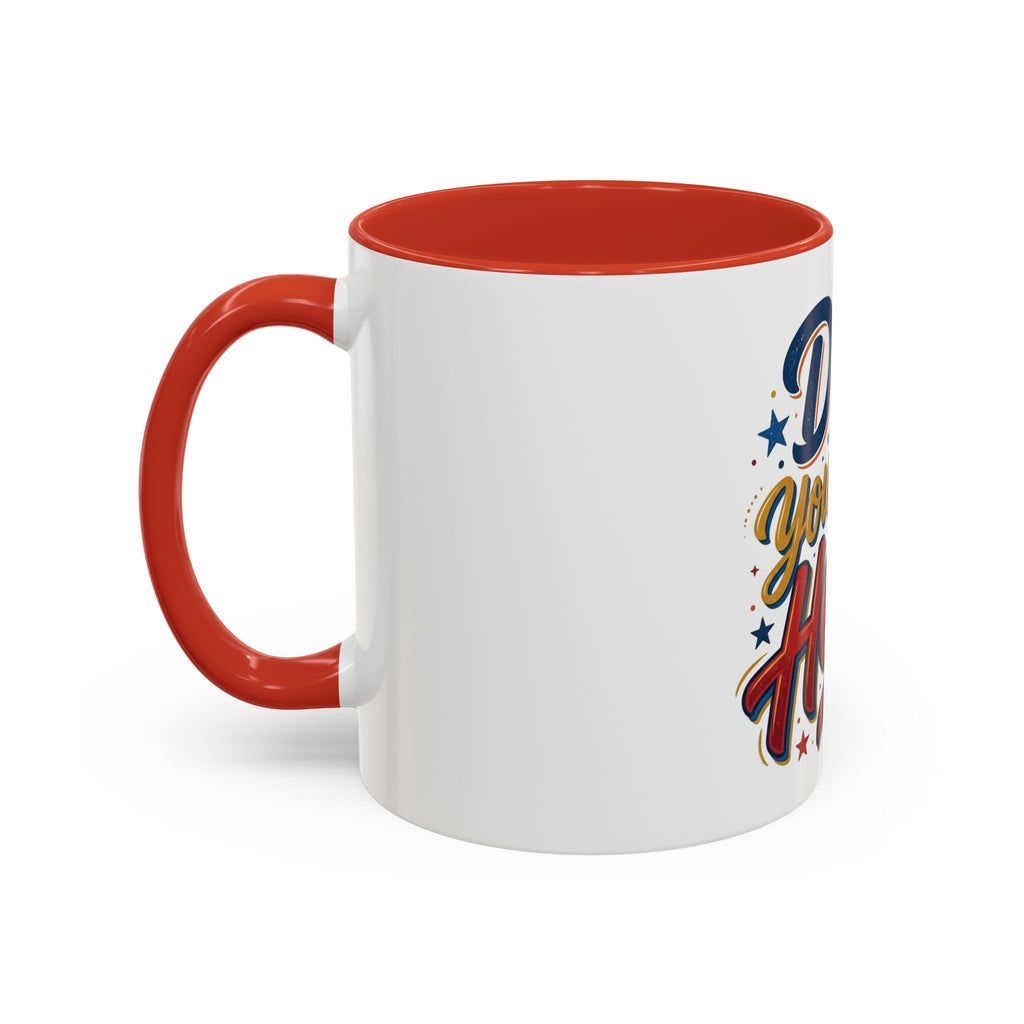 Dad You're My Hero Accent Coffee Mug — Father's Day & Birthday Gift (11/15oz)