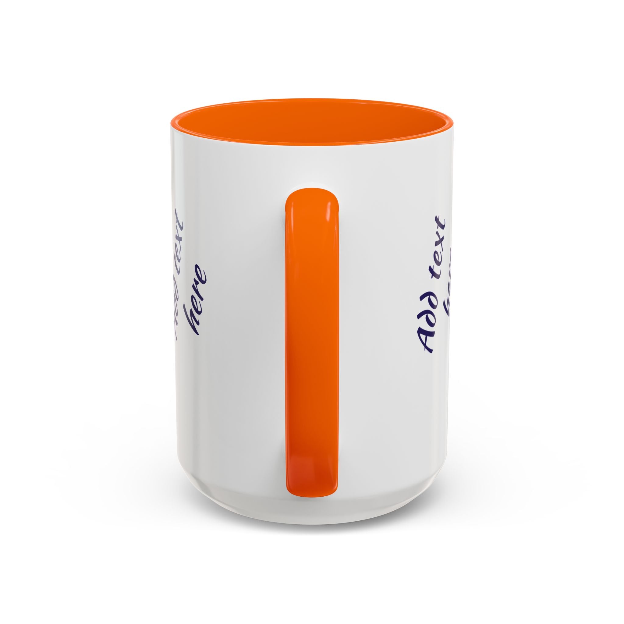 Personalized Photo Accent Coffee Mug — Custom Photo Coffee Mug (11/15 oz)
