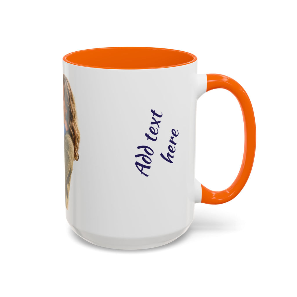 Personalized Photo Accent Coffee Mug — Custom Photo Coffee Mug (11/15 oz)
